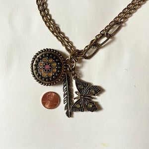 Lucky Brand Necklace with Large Charms